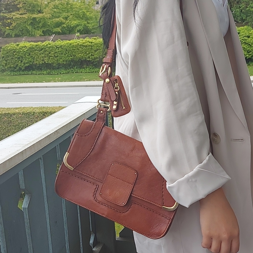 Schuler and Sons Philadelphia vintage leather bag
